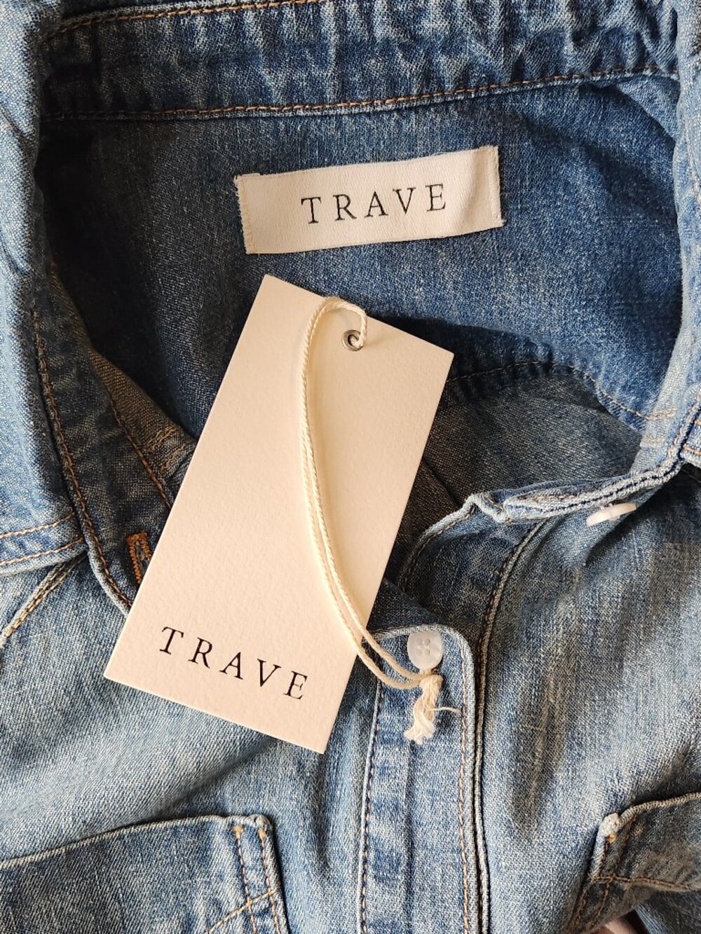 TRAVE Octavia Women's Denim Shirt -Small - NEW NWT - Picture 6 of 7